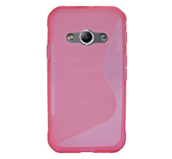 Szilikon telefonvédő (S-line) RÓZSASZÍN Samsung Galaxy Xcover 3 (SM-G388)