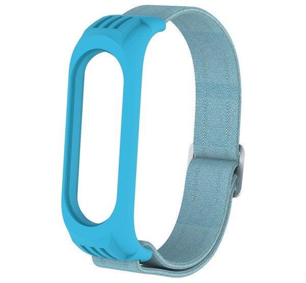 Pótszíj (egyedi méret, textil) VILÁGOSKÉK Xiaomi MI Band 3, Xiaomi MI Band
4, Xiaomi Mi Band 5, Xiaomi Mi Band 6