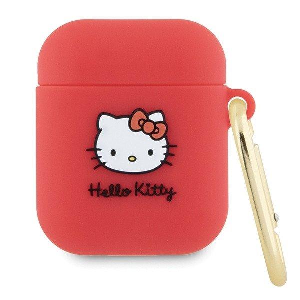 Hello Kitty HKA23DKHSF Airpods 1/2 tok fukszia Szilikon 3D Kitty fej 3D Kitty
fej