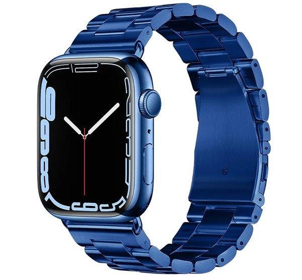 HOCO WA10 pótszíj (egyedi méret, fém) SÖTÉTKÉK Apple Watch Series 9 45mm,
Watch Ultra 49mm, Watch Series 8 45mm