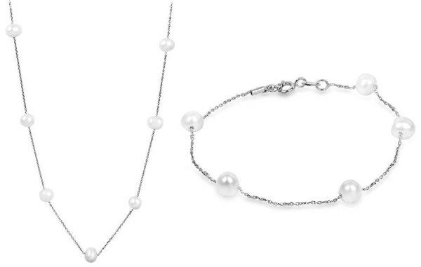 JwL Luxury Pearls Kedvezményes gyöngy ékszer szett JL0353 és
JL0355 (karkötő, nyaklánc)