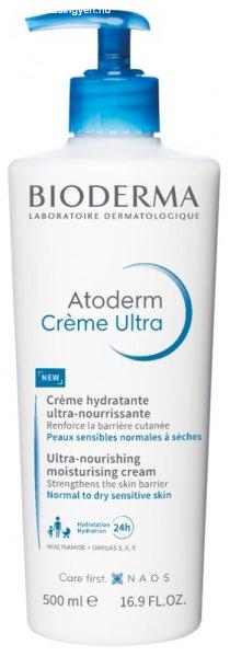 Bioderma Ultra tápláló és hidratáló
testápoló krém Atoderm (Ultra-Nourishing Moisture Cream) 500 ml