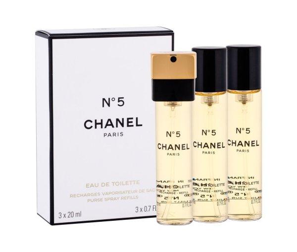 Chanel No. 5 - szórófejes EDT- utántöltő (3 x 20 ml)
60 ml