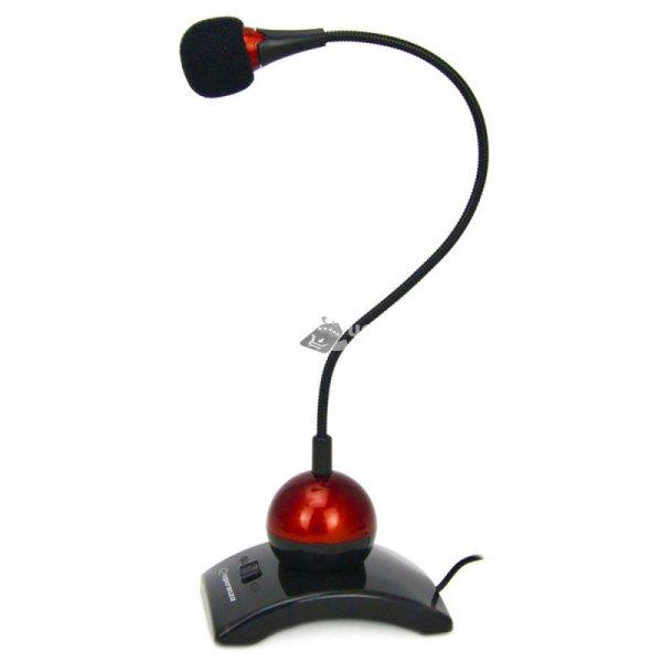 Esperanza Asztali Chat Mikrofon Piros - Kompakt méret, kiváló hangminőség -
EH130