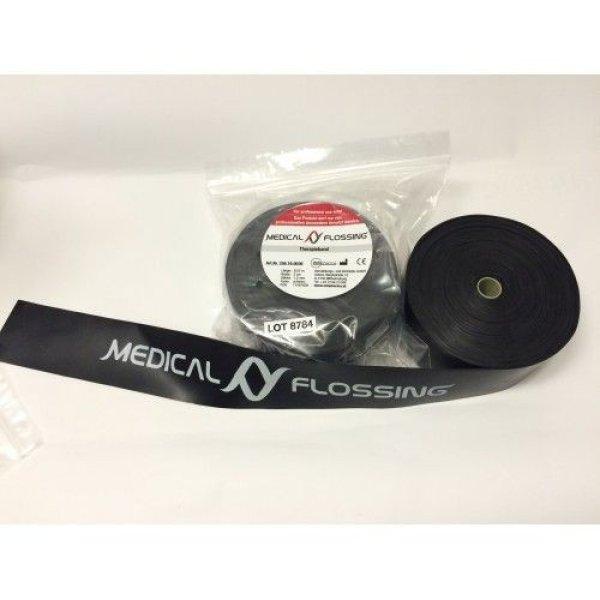 MEDICAL FLOSSING Gumiszalag 8,5 m x 5 cm 1,33 mm fekete (flossing szalag)