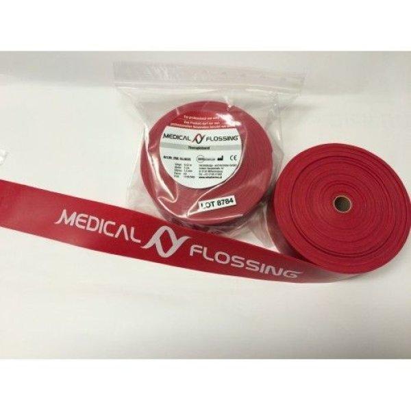 MEDICAL FLOSSING Gumiszalag 8,5 m x 5 cm 1,5 mm piros (flossing szalag)