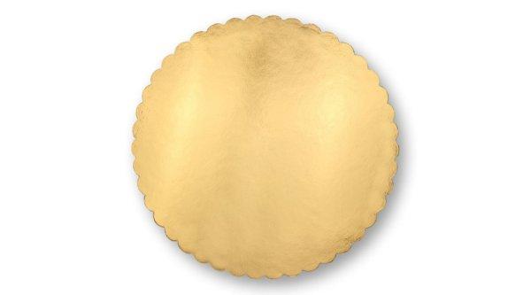 26 cm-es fodros arany színű tortakarton 10 db