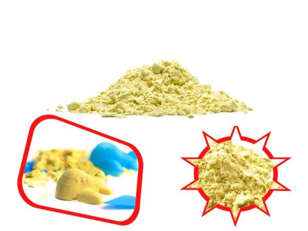 Kinetikus homok 1kg zsákban sárga