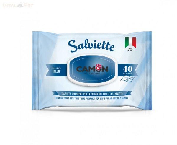 Camon Salviette 40db (30x20cm) törlőkendő púder illattal (Talco)