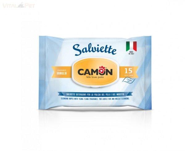 Camon Salviette 15db (17x20cm) törlőkendő vanília illattal (Vaniglia)