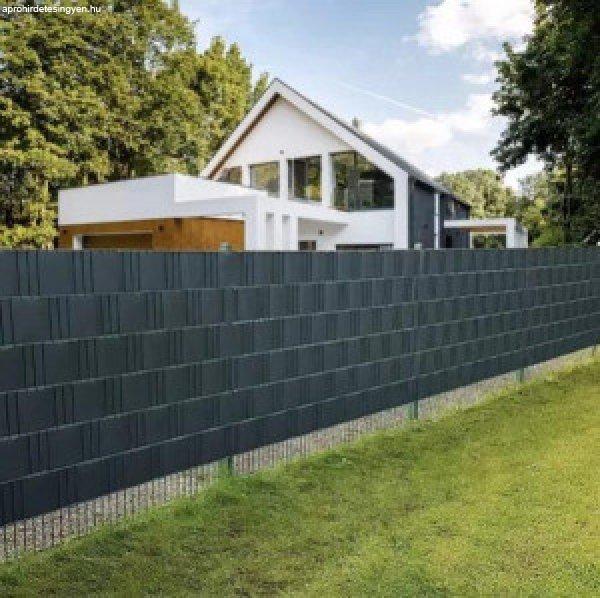 Belátásgátló kerítésszalag, 19cmx26m 700g/m2 antracit
