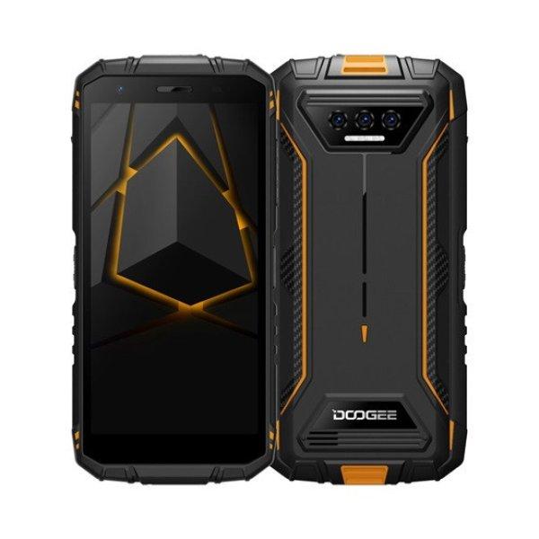 MOB DOOGEE S41T - 5.5" IPS, Quad Core (4+64GB) Mobiltelefon -
Fekete/narancssárga