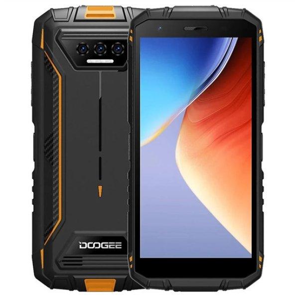 MOB DOOGEE S41 Max - 5.5" IPS, Quad Core (6+256GB) Mobiltelefon -
Fekete/narancssárga