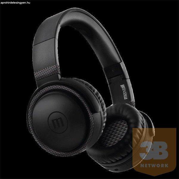 MAXELL Fejhallgató, BT-B52, headset, integrált mikrofon, Bluetooth & 3.5mm
Jack, Fekete