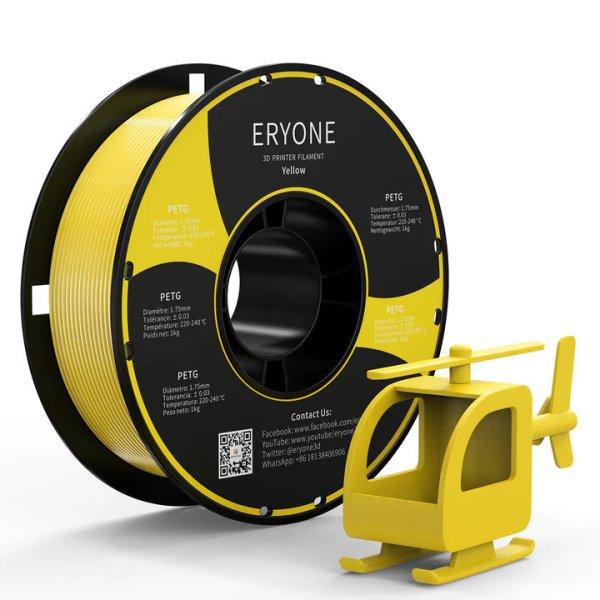 Eryone PETG sárga (yellow) 3D nyomtató Filament 1.75mm, 1kg/tekercs