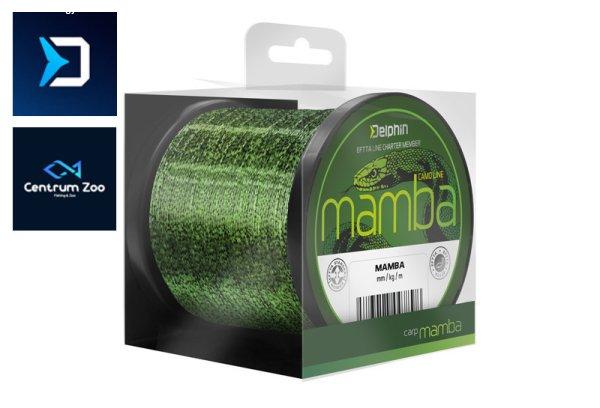 Delphin Mamba Carp Camou Green 0,34mm 8,1kg 1100m bojlis-feederes zsinór
(101001665)