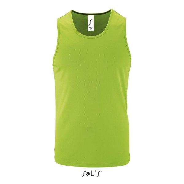 Férfi ujjatlan sport trikó, SOL'S SO02073, Neon Green-M