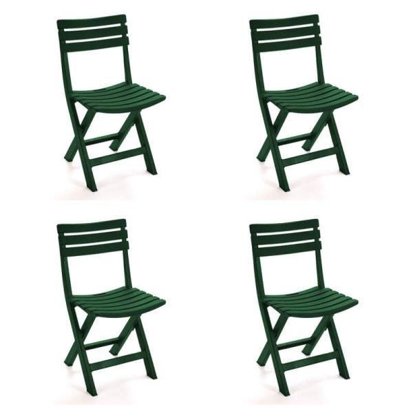 Simon összecsukható szék Zöld - 4db