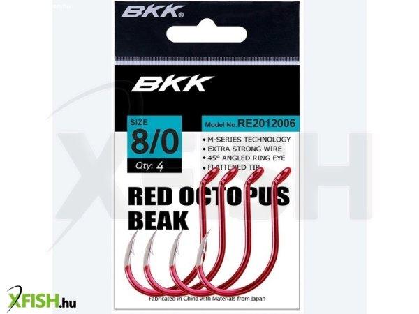 Bkk Red Octopus Beak Harcsázó Horog 7/0# 5 Db/Csomag