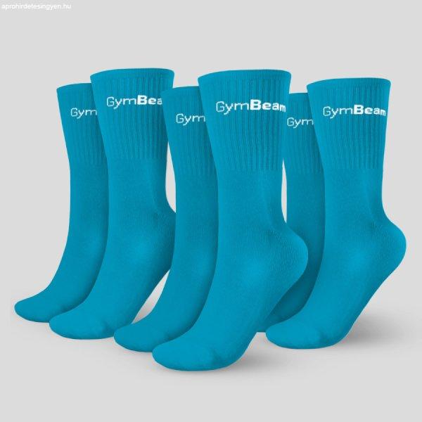GymBeam 3/4 Socks 3Pack zokni akvamarin