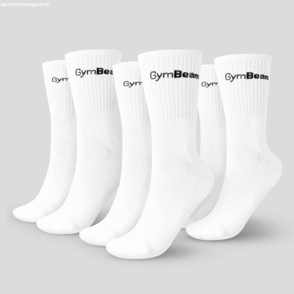GymBeam 3/4 Socks 3Pack zokni fehér