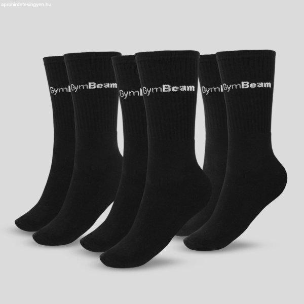 GymBeam 3/4 Socks 3Pack zokni fekete