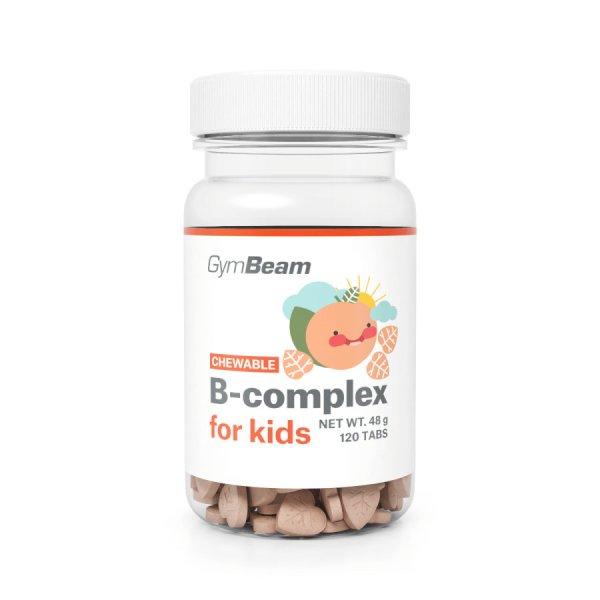 GymBeam B-komplex gyerekeknek sárgabarack 120 rágótabletta