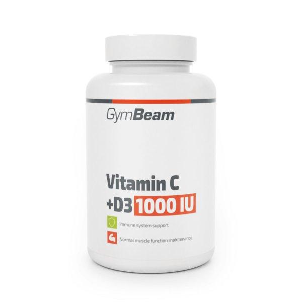 GymBeam C-vitamin + D3 1000 IU 90 tabletta