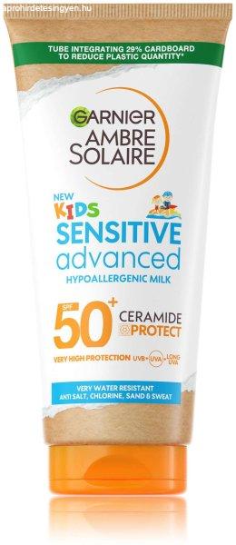 Garnier Ambre Solaire Kids Sensitive Advanced Naptej magas fényvédelemmel,
érzékeny bőrre SPF 50+ 175ml