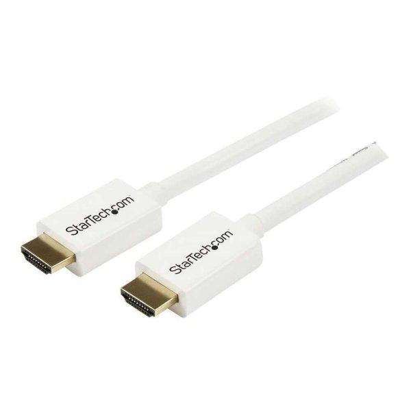 StarTech.com 7m/23 ft CL3 Rated HDMI Cable with Ethernet, In Wall Rated HDMI
Cable 4K 30Hz, UHD High Speed HDMI Cable 10.2 Gbps Bandwidth, 4K Ultra HD HDMI
1.4 Video / Display Cable, 30AWG - Long White HDMI Cable - HDMI cable - 7 m
(HD3MM7MW)