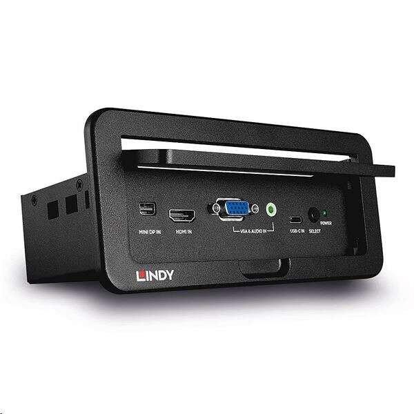 LINDY asztalba süllyeszthető, HDMI kimenetre (HDMI,VGA,USB-C,Mini DisplayPort)
konverter (38269) (38269)