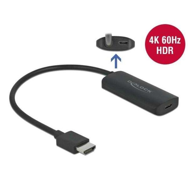 Delock HDMI-A apa -> USB Type-C anya adapter (63251) (d63251)