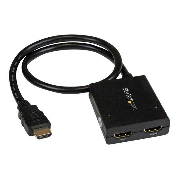 StarTech.com HDMI Cable Splitter - 2 Port - 4K 30Hz - Powered - HDMI Audio /
Video Splitter - 1 in 2 Out - HDMI 1.4 - video/audio splitter - 2 ports
(ST122HD4KU)