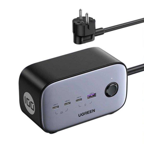 Ugreen CD270 DigiNest Pro 3x USB-C / USB-A Hálózati töltő - Szürke (100W)