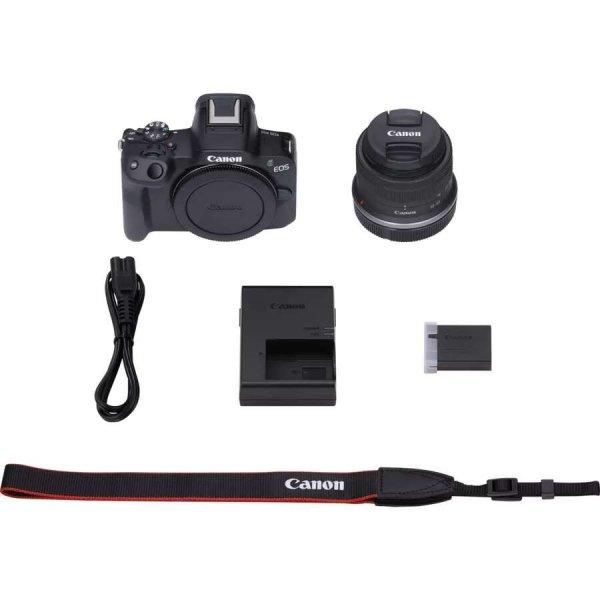 Canon EOS R50 5811C013 Tükörnélküli fényképezőgép - Fekete