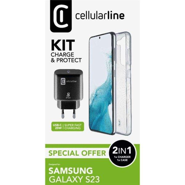 Cellularline Samsung Galaxy S23 hátlap átlátszó fekete (STARTKITGALS23)
(STARTKITGALS23)