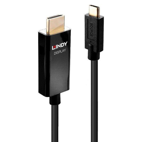 Lindy USB Type C - HDMI adapter kábel 3m fekete (43293) (lindy43293)