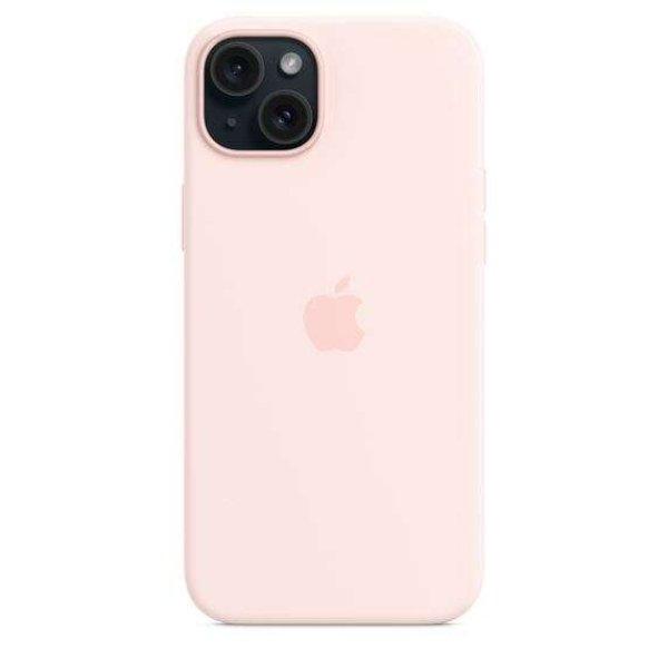 Apple MagSafe-rögzítésű iPhone 15 Plus szilikontok világos rózsaszín
(MT143ZM/A) (MT143ZM/A)