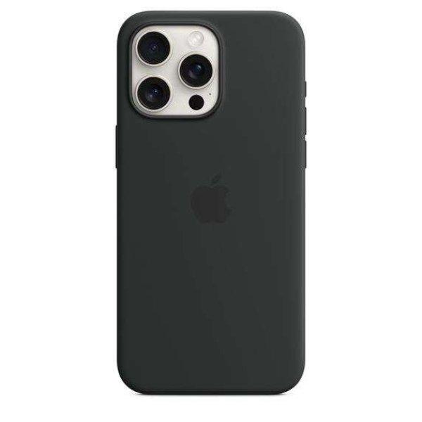 Apple MagSafe-rögzítésű iPhone 15 Pro Max szilikontok fekete (MT1M3ZM/A)
(MT1M3ZM/A)