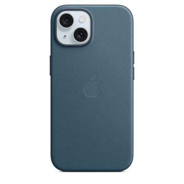 Apple iPhone 15 MagSafe Gyári FineWoven-szövettok - Oceánkék