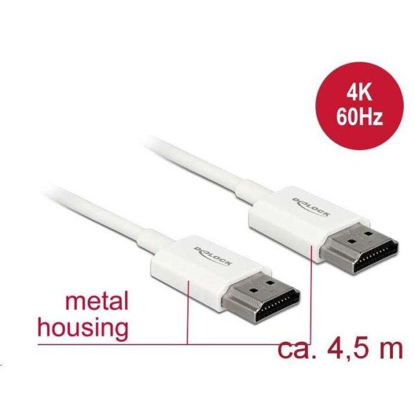 Delock HDMI-kábel Ethernettel - HDMI-A-csatlakozódugó >
HDMI-A-csatlakozódugó, 3D, 4K, 4,5 m, vékony (85139) (85139)