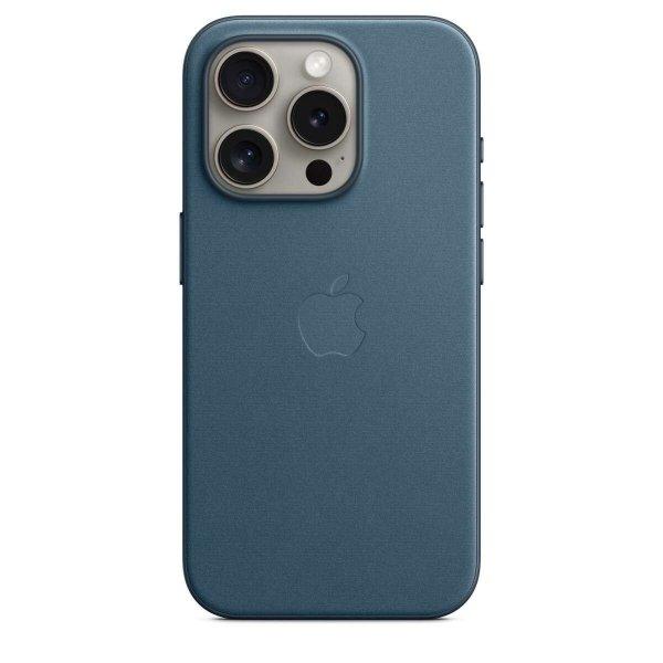 Apple iPhone 15 Pro MagSafe Gyári FineWoven-szövettok - Üceánkék