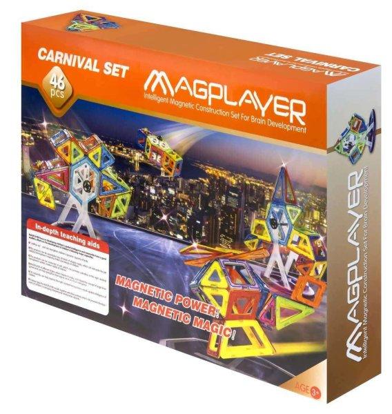 Magplayer Carnival Set Mágneses építő készlet, 46 db-os
