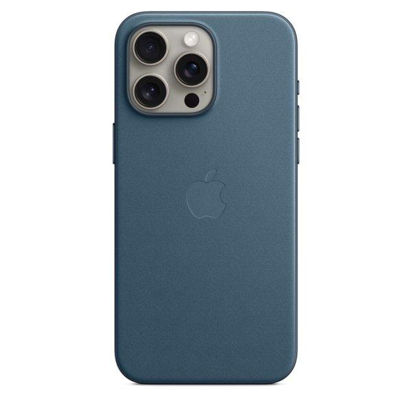 Apple iPhone 15 Pro Max MagSafe Gyári FineWoven-szövettok - Óceánkék