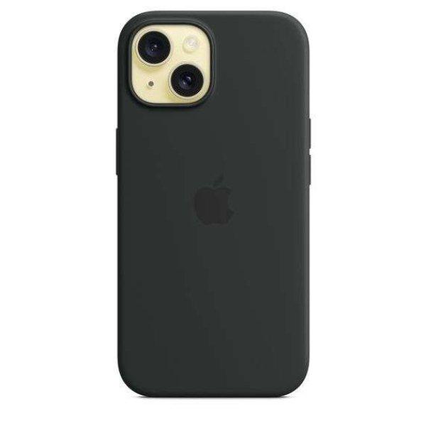 Apple MagSafe-rögzítésű iPhone 15 szilikontok fekete (MT0J3ZM/A)
(MT0J3ZM/A)
