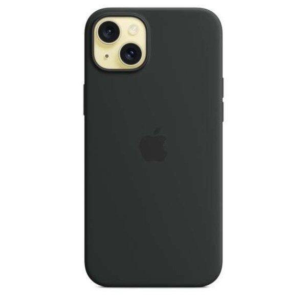 Apple MagSafe-rögzítésű iPhone 15 Plus szilikontok fekete (MT103ZM/A)
(MT103ZM/A)