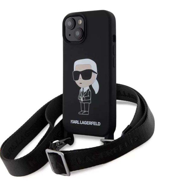 Karl Lagerfeld Apple iPhone 15 tok + crossbody strap fekete (KLHCP15SSCBSKNK)
(KLHCP15SSCBSKNK)