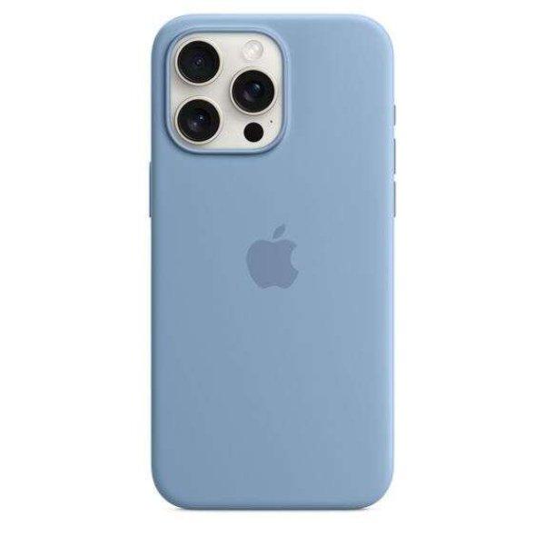 Apple MagSafe-rögzítésű iPhone 15 Pro Max szilikontok télkék (MT1Y3ZM/A)
(MT1Y3ZM/A)