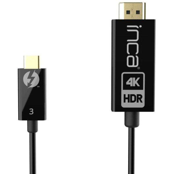 INCA HDMI-Kabel ITCH-30  2.0 > Typ-C 4K60HZ, Thunderb.3 1,8 (ITCH-30)