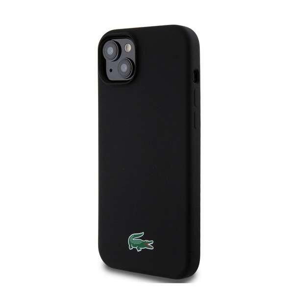 Lacoste Microfiber Croc Logo MagSafe iPhone 15 Plus szilikon tok, fekete
(S90503)